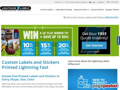 20% Off $325 at Lightning Labels Coupon Code