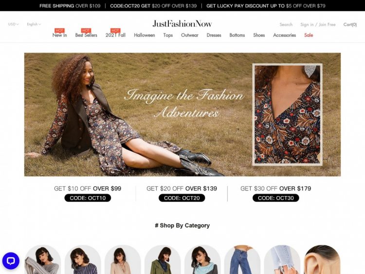 30% Off Sitewide at JustFashionNow Coupon Code